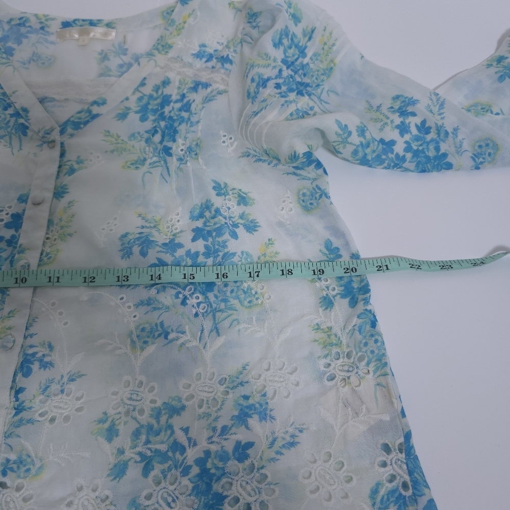 Loveshackfancy Mauro Blouse Button Down Floral Pr… - image 7